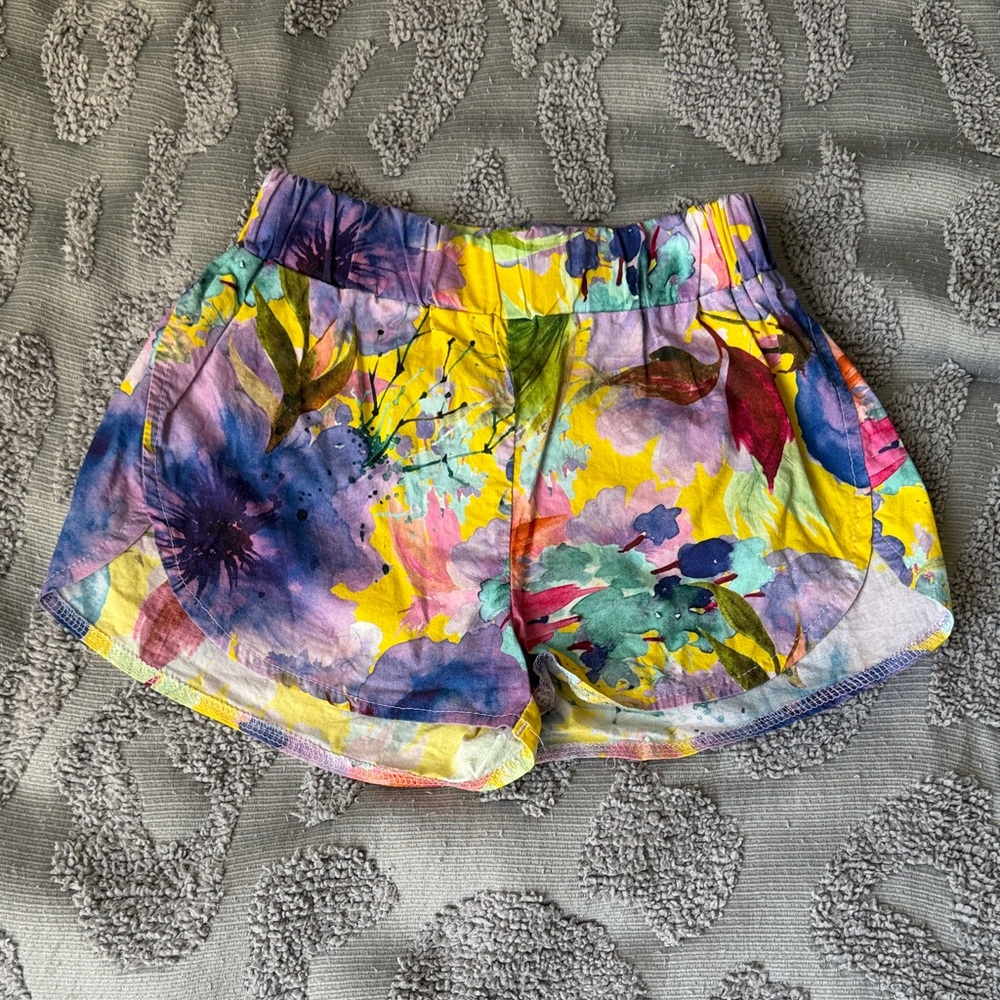 Multicolor Floral Print Women’s Casual Shorts